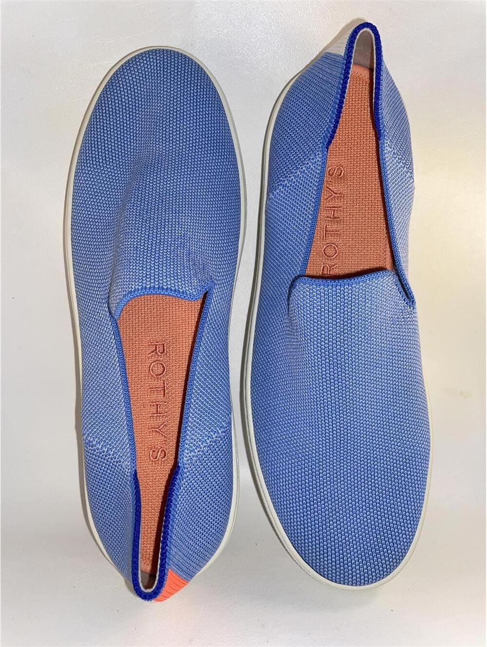 Rothy's Sneakers Slip On Sky Blue Women's Shoes Size 8.5 New